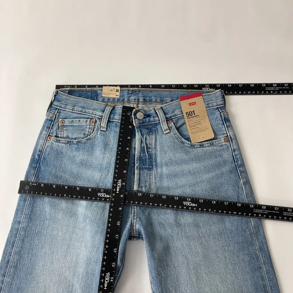 Levis 501 Jeans Mens 30x32 Blue Original Straight Button Fly Denim Grunge Cowboy